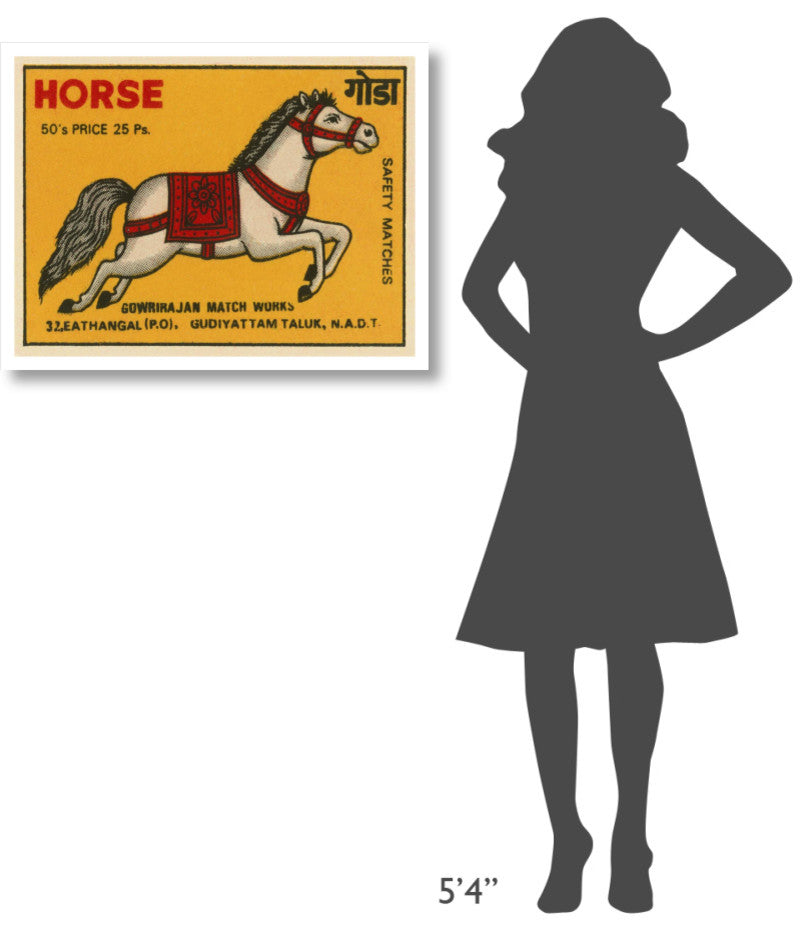 "Horse Matches" Digital Paper Print by Phillumenart, 32"x25"
