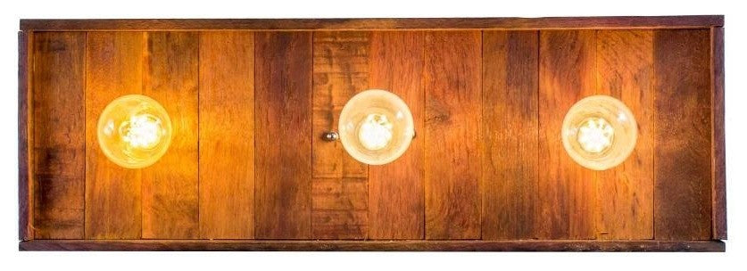 Wine Barrel Wall Vanity Light - Kale - Made from reclaimed California wine tanks