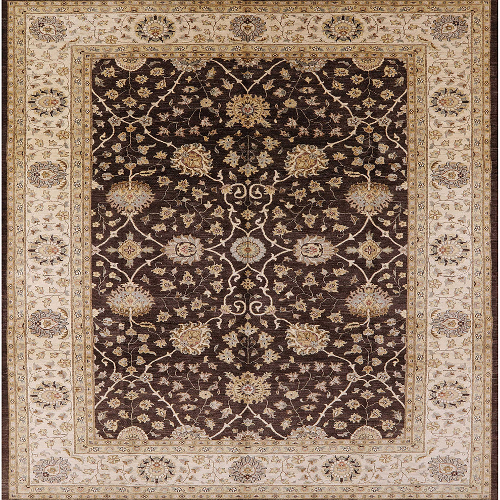 Ahgly Company Indoor Square Mid-Century Modern Area Rugs, 8' Square
