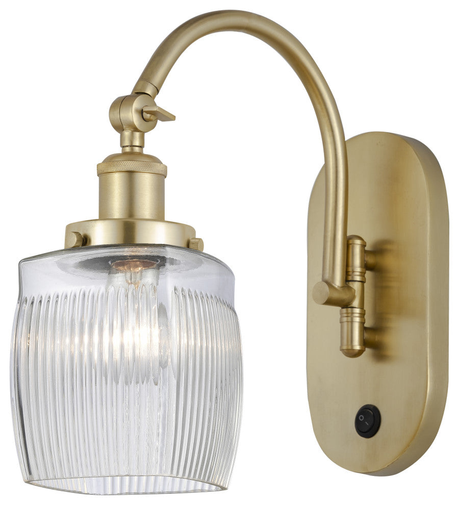 Innovations 918-1W-SG-G302 1 Light 5.5" Sconce, Satin Gold