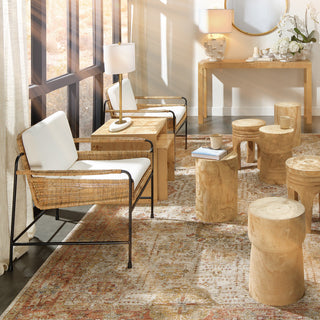 Helios Ceramic Table Lamp, White