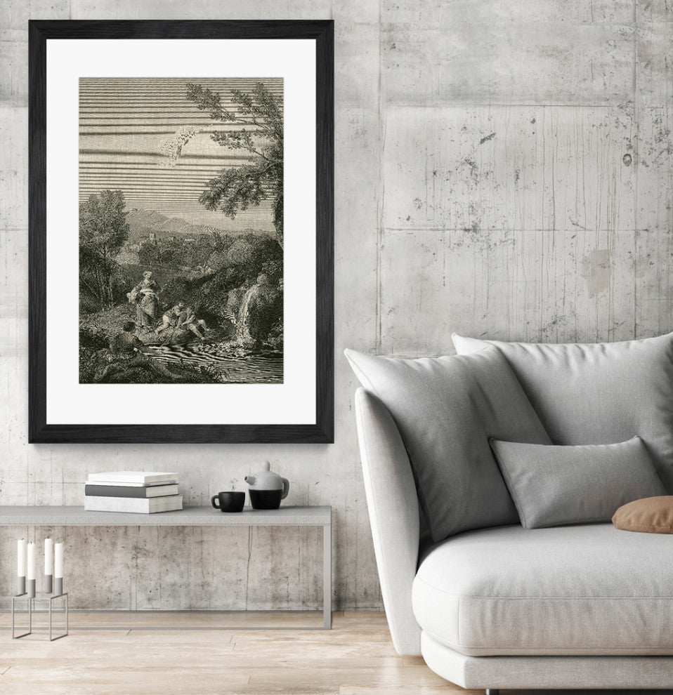 "The Spring Head" Matted and Framed, 52" X 36"