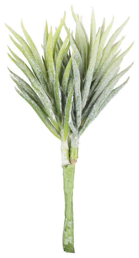Vickerman Fe171106 5"Artificial Green And White Seneco Succulent Pick, 6 Pack