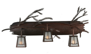 32 Wide Pine Branch Valley View 3 Light Vanity Light