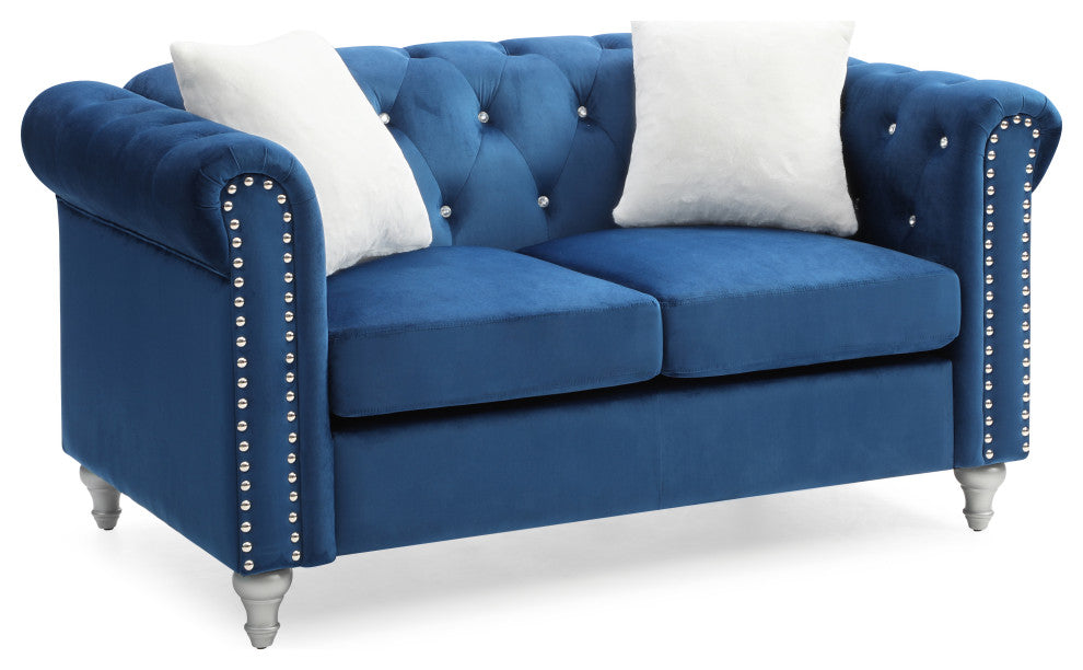 Raisa Loveseat, Navy Blue