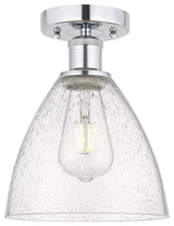 Innovations 616-1F-PC-GBD-754 1 Light Semi-Flush Mount, Polished Chrome