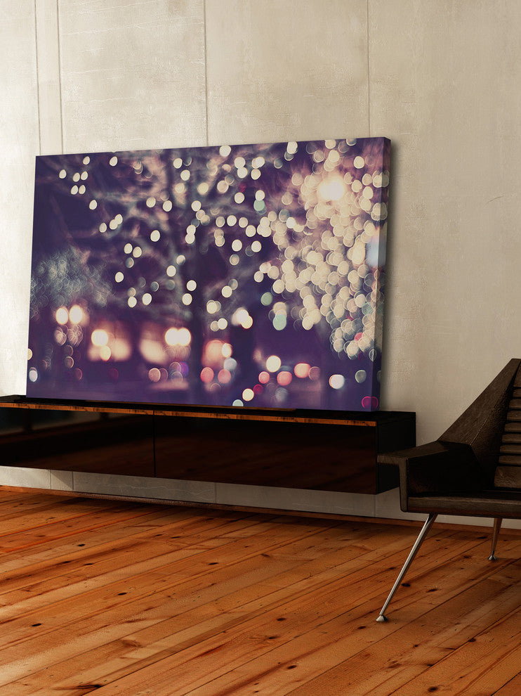 Marmont Hill, "Christmas Night" Painting Print on Wrapped Canvas, 24x16