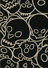 Head Banger Rug, Black, 8'x11', Rectangle
