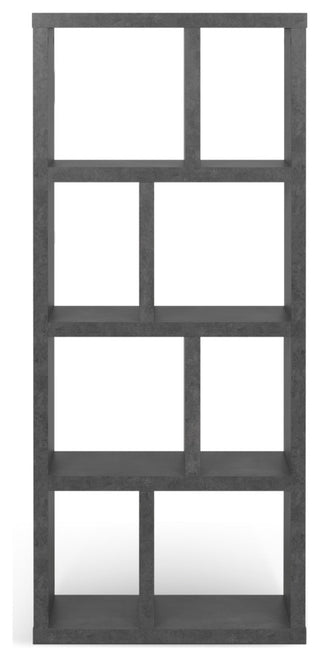 Berlin 4 Levels Bookcase, 70 cm., Concrete Look