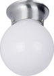 1-Light Brushed Nickel Interior Flush Mount