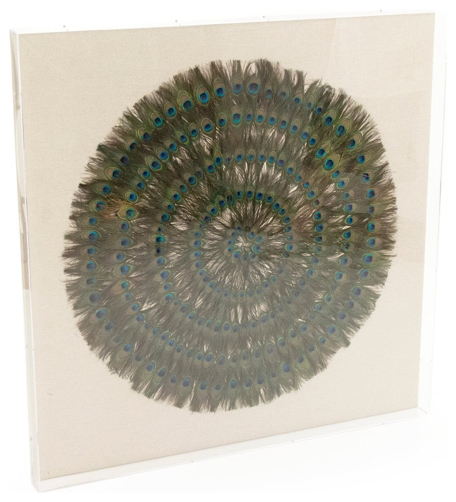 Abstract Paper Acrylic Framed Art