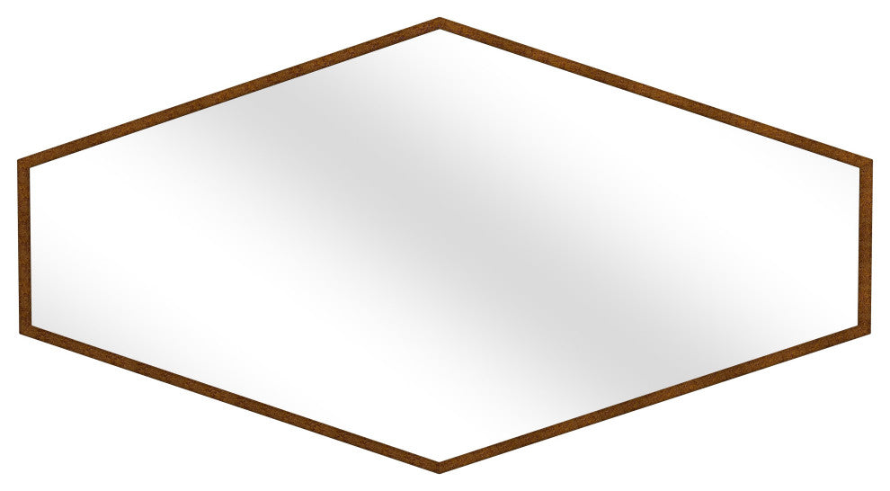 Haines Wood Gold Wall Mirror