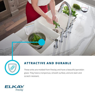 SWUF28179MG Elkay Fireclay 30" Farmhouse Sink, Gray