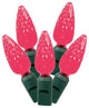 Magenta Commercial Grade Faceted LED C6 Christmas Lights 6" Spacing