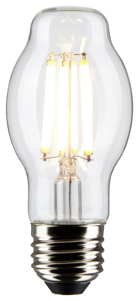 8W BT15 LED, Clear, Medium Base, 2700K, 800 Lumens, 120V