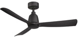 Fanimation Kute 44" Ceiling Fan, Black/Black Blades
