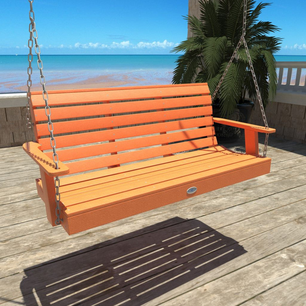 Riverside Porch Swing 5', Citrus Orange