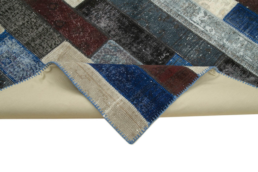 Rug N Carpet - Hand-Knotted Anatolian 8' 2" x 10' 1" Rustic Patchwork Area Rug
