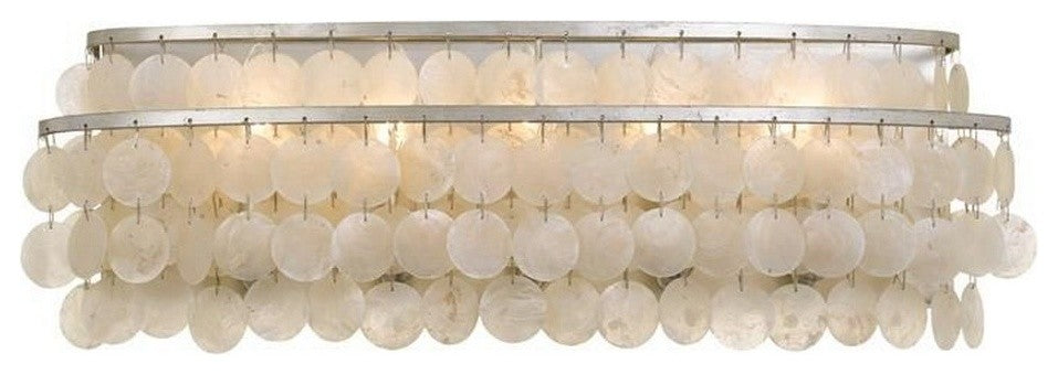 CRYSTORAMA BRI-3005-SA Brielle 5 Light Antique Silver Bathroom Vanity