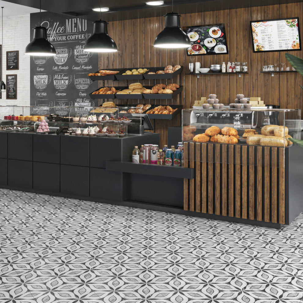 Marbilia Hex Elazig with Biotech Porcelain Floor and Wall Tile