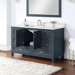 Isla Single Bathroom Vanity Set, Classic Blue, 60, Without Mirror