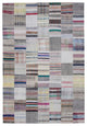 Rug N Carpet - Handmade Turkish 6' 7'' x 9' 10'' Unique Patchwork Kilim Rug