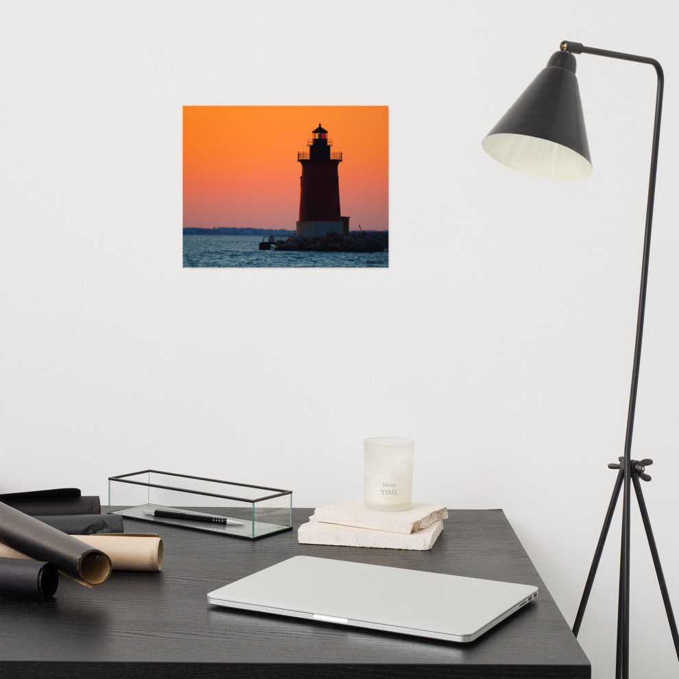 Sunset at Henlopen State Park 3 Landscape Photo Unframed Wall Art Print, 11" X 14"