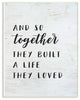 Together Family Inspirational Word On Wood, 12"x18"