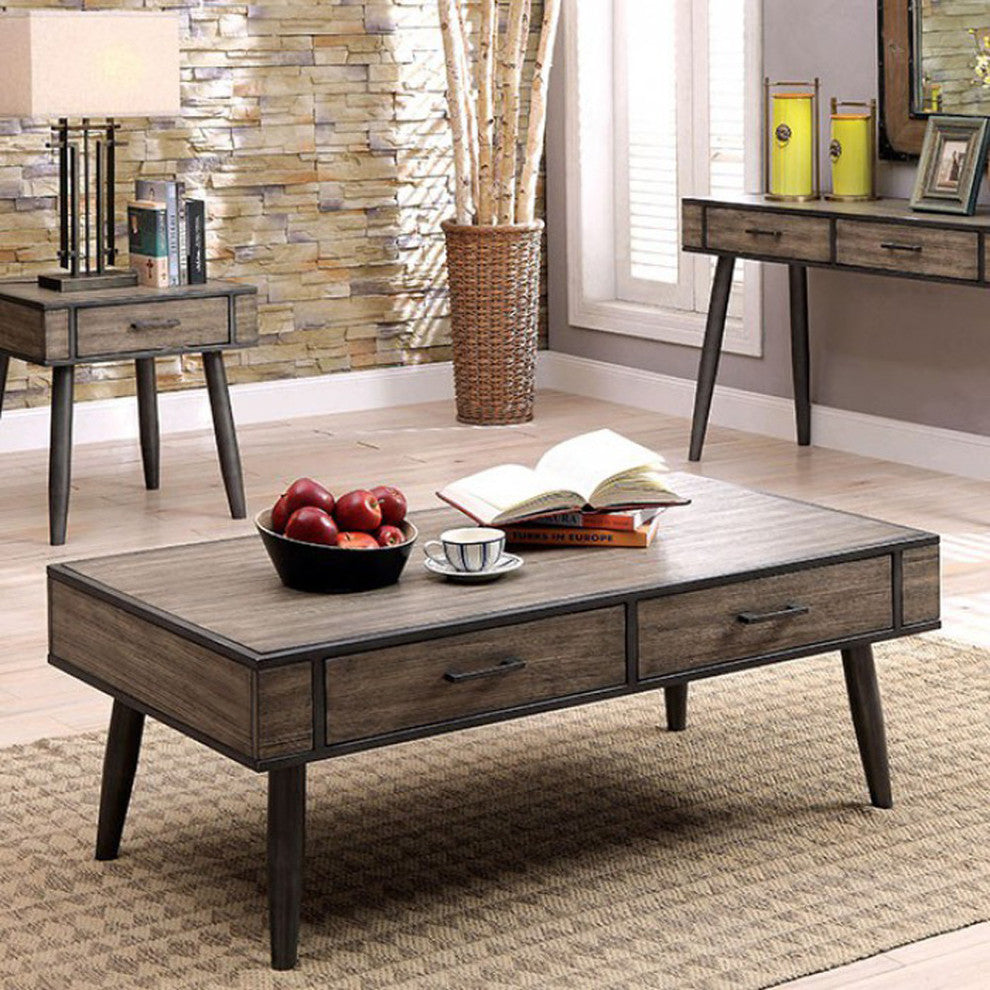 Vilhelm II Mid-Century Modern Coffee Table In Gray