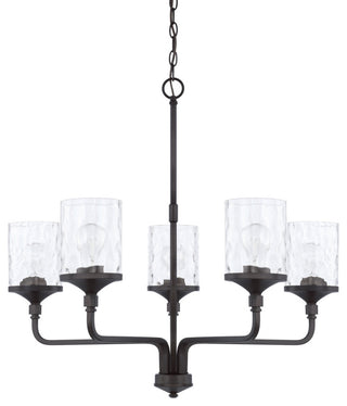 Capital Lighting 428851-451 Colton 5 Light 28"W Chandelier - Matte Black
