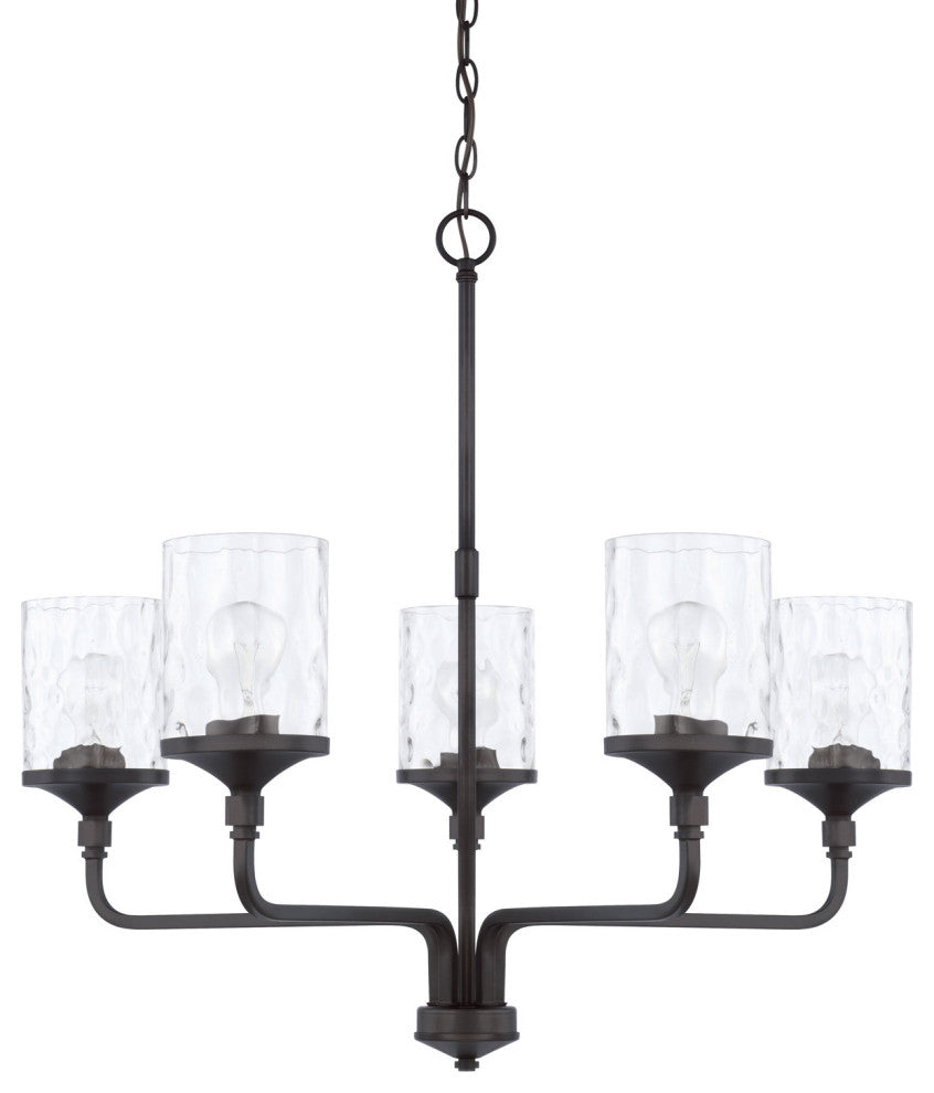 Capital Lighting 428851-451 Colton 5 Light 28"W Chandelier - Matte Black