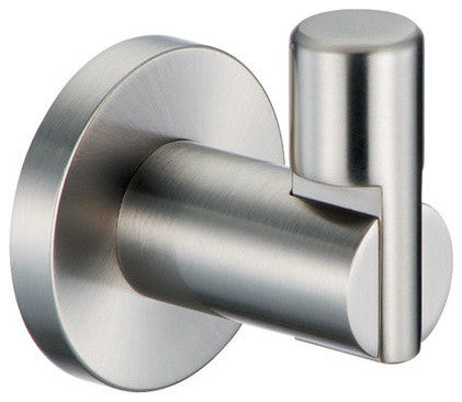 Channel Robe Hook, Satin Nickel