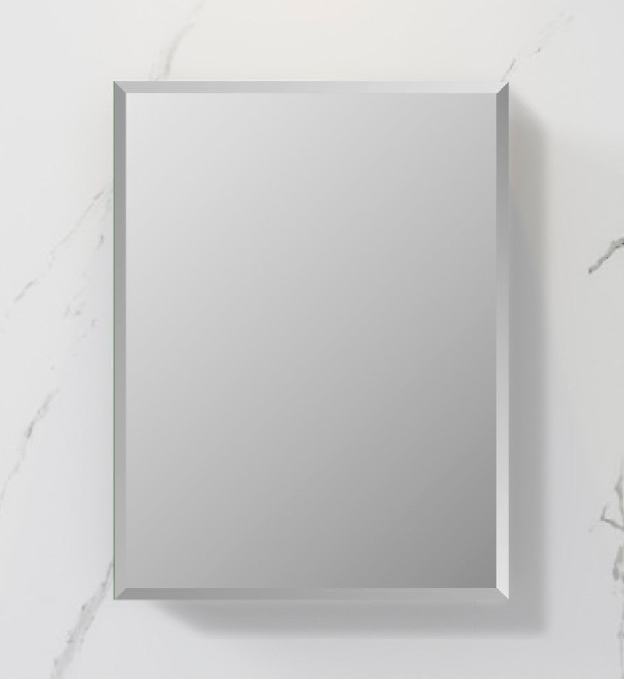 20" Wide x 26" Tall Bathroom Medicine Cabinet w/ Mirrors, Beveled Edge