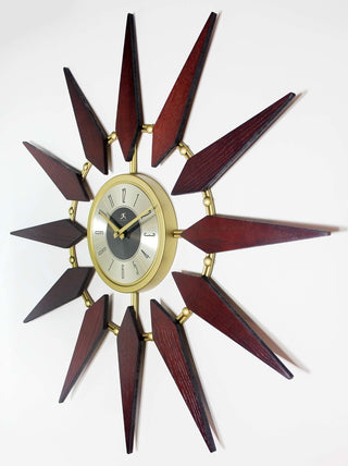 Orion Mid Century Modern Vintage Starburst Wall Clock