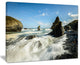 "Roaring Atlantic Rocky Coast" Seascape Canvas Photo Print, 20"x12"