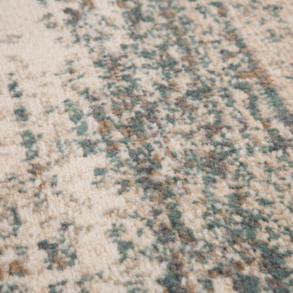 Alpine Grace Area Rug, Ivory, 6'7" x 9', Striped