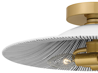 Quoizel QFL6789 Indigo 2 Light 16"W Semi-Flush Ceiling Fixture - Light Gold /