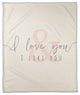 I Love You & I Like You 50x60 Coral Fleece Blanket