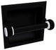 Pacific Grove Recessed Toilet Paper Holder with Twist Accent, Matte Black