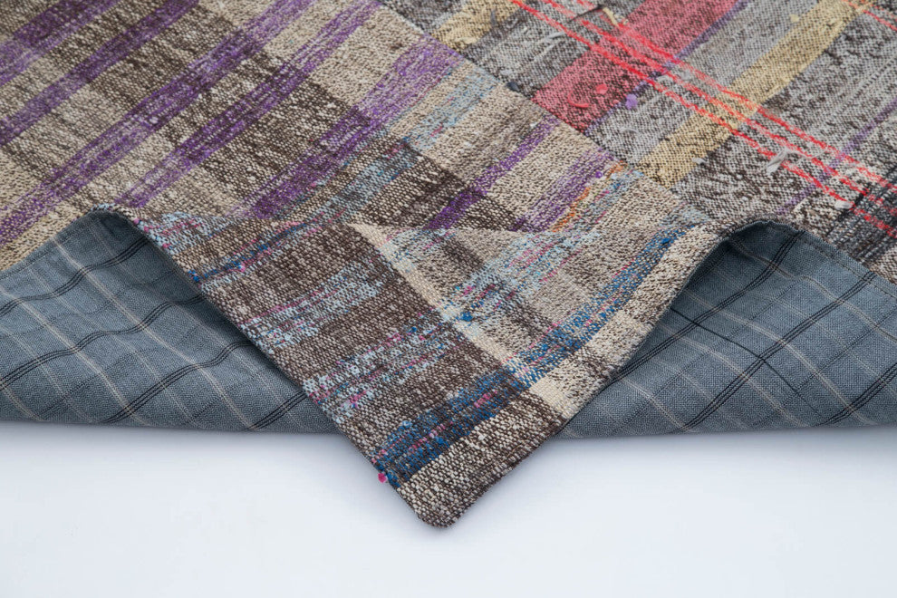 Rug N Carpet - Handmade Oriental 6' 9'' x 10' 0'' Vintage Patchwork Kilim Rug