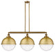 INNOVATIONS 213-BB-HFS-124-BB-LED 3-Light Island Light Brushed Brass