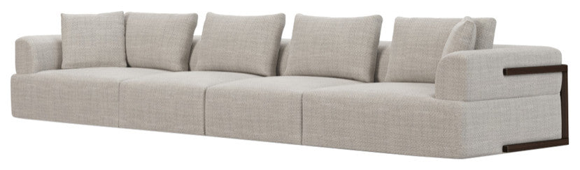 Warner Gray 2-Piece Long Sofa Set