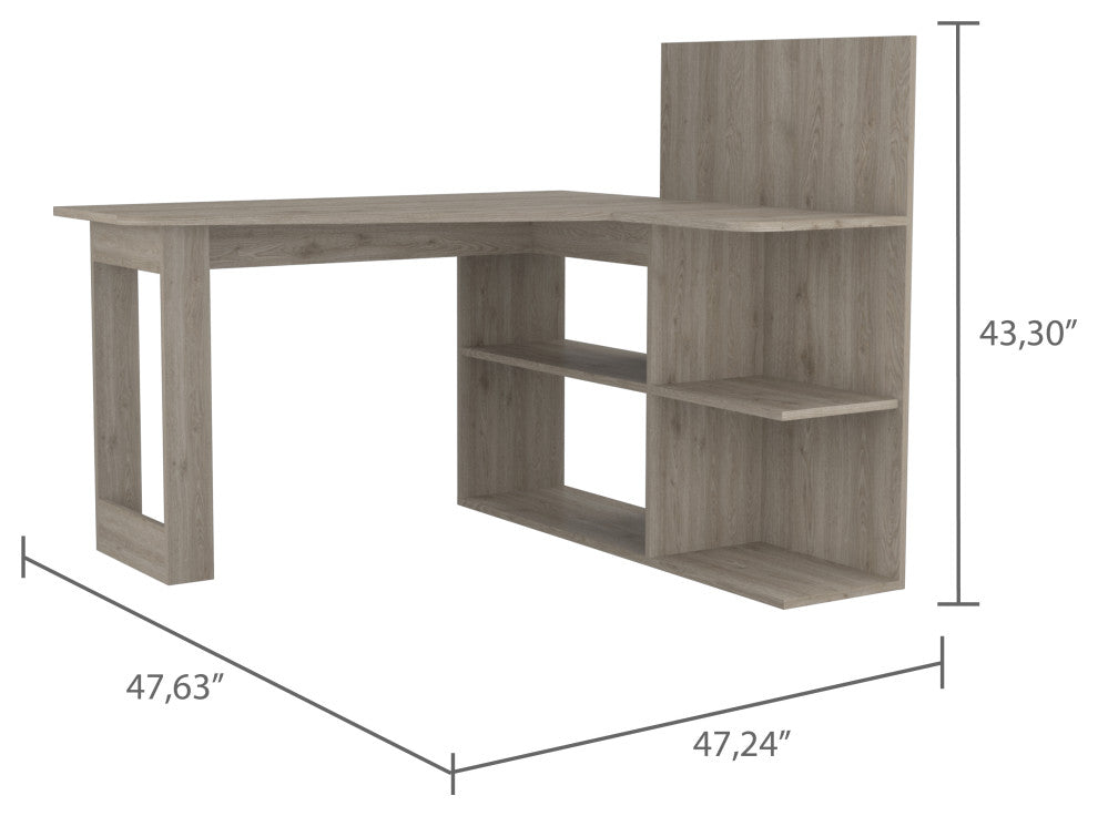 Kairi Computer Desk, Light Gray