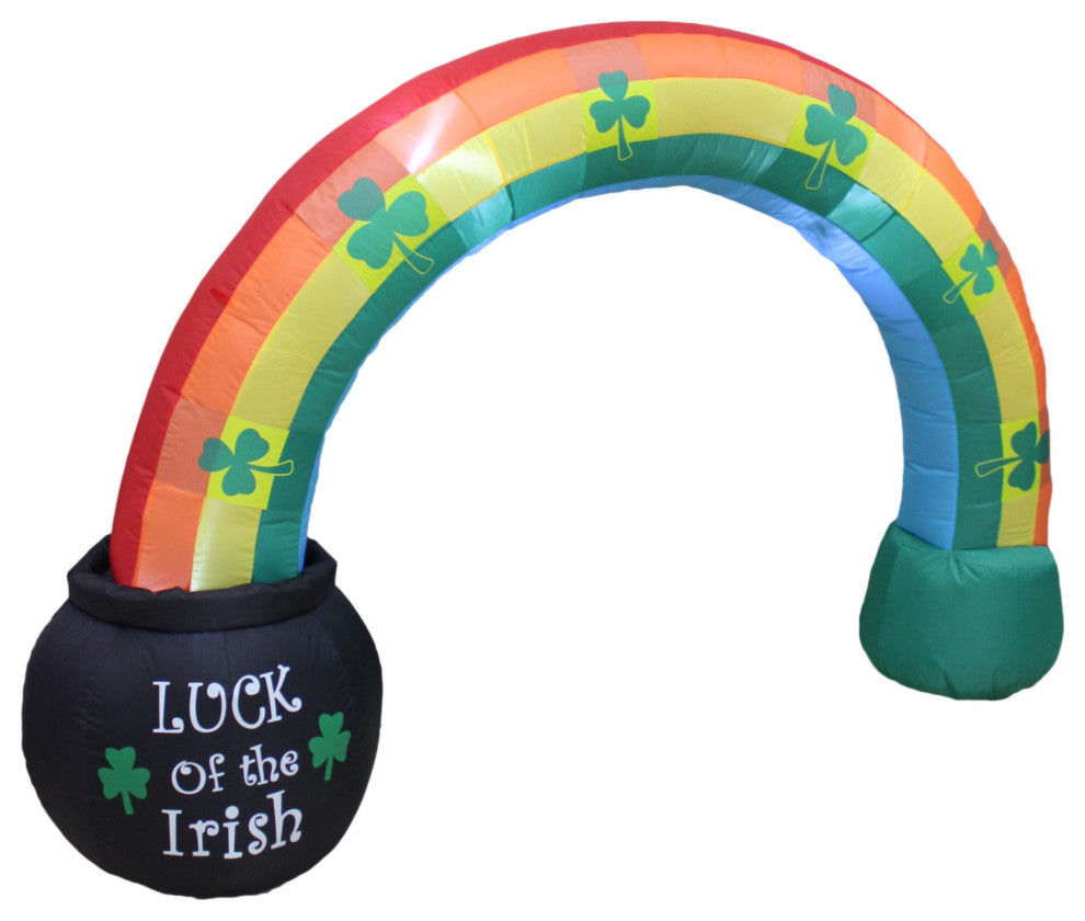 6' Long Inflatable Leprechaun Rainbow Archway