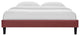 Platform Bed Frame, Queen Size, Velvet, Pink, Modern Contemporary, Bedroom