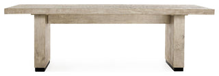 Kosas Home Lynx 94" Reclaimed Pine Wood Dining Table, White