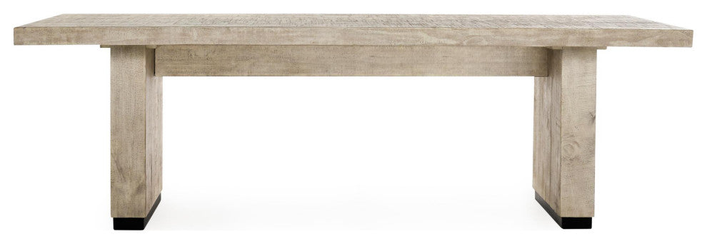 Kosas Home Lynx 94" Reclaimed Pine Wood Dining Table, White