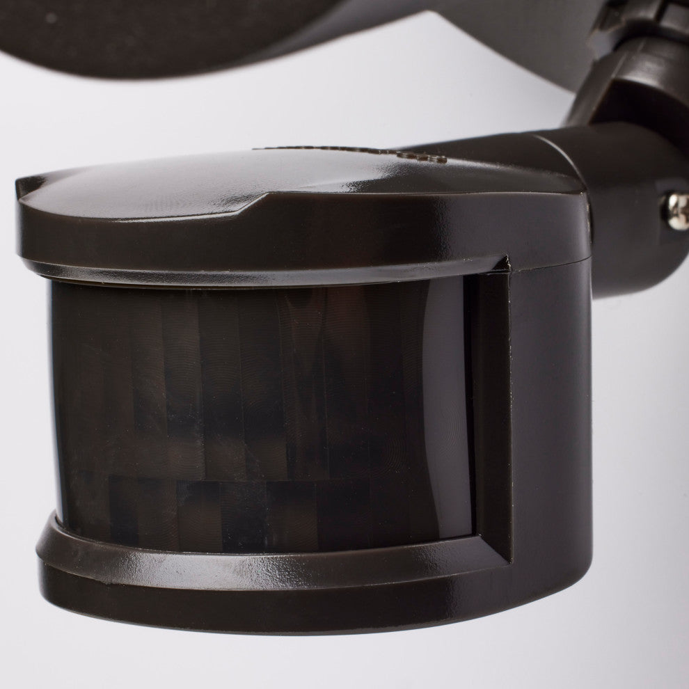 LED Security Light - Dual Head - Motion Sensor Included - Bronze Finish - 3000K