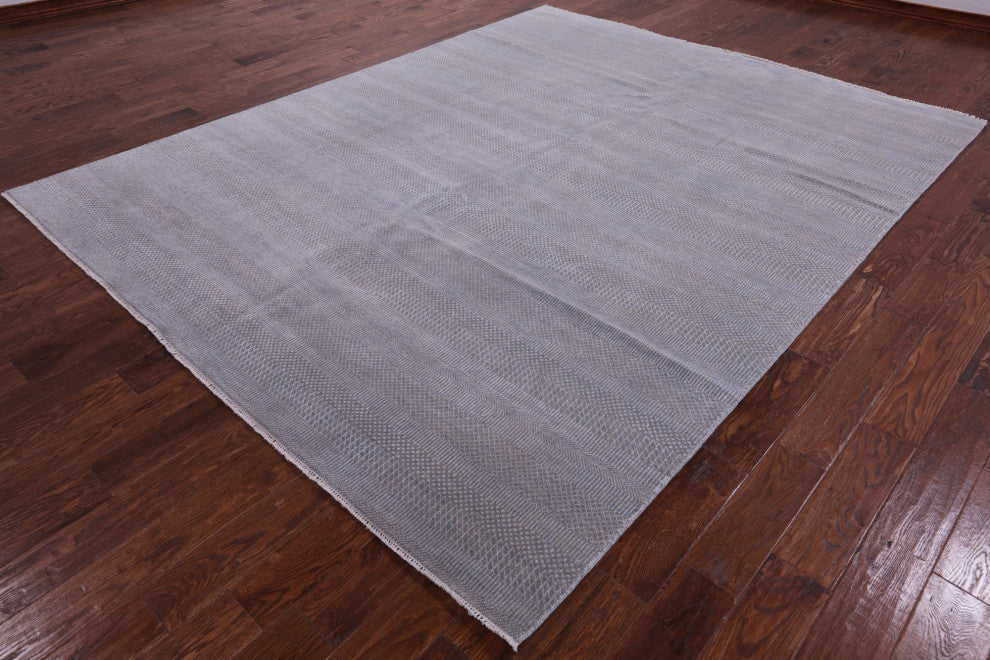 8' 1" X 10' 3" Savannah Gabbeh Wool and Silk Handmade Rug Q6759
