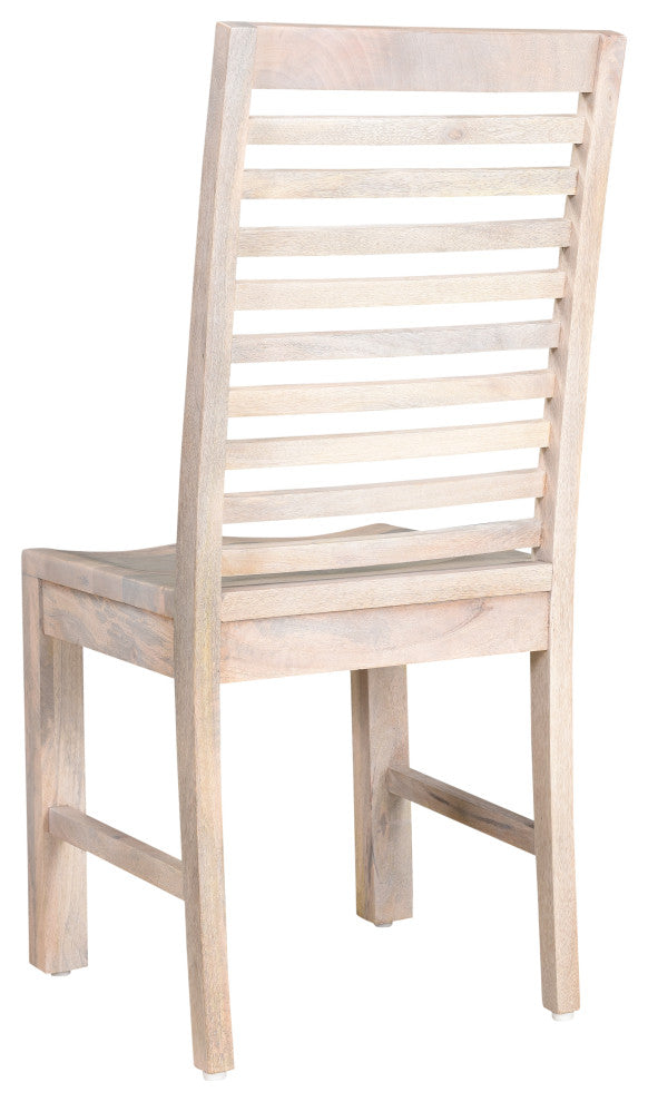 Camilla Solid Wood Dining Chair, Set of 2, Soft White